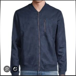 Ben Sherman Faux Suede Bomber Jacket L